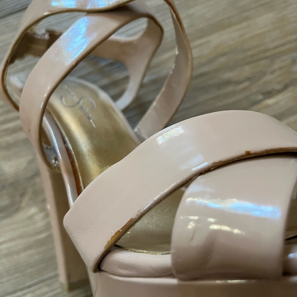Jessica Simpson 6” Tan Strappy Heels Size 9.5 - Picture 8 of 9
